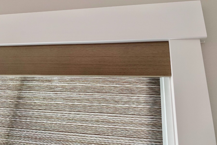 Roller Shade with Trim Valance